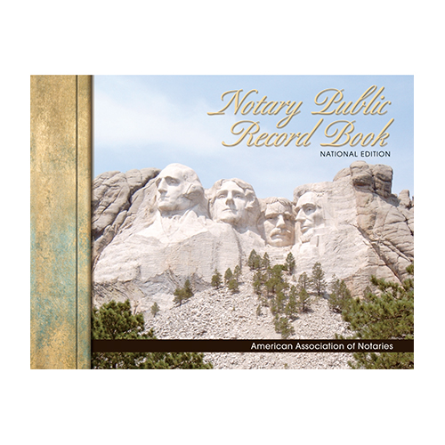 Missouri Notary Public Record Book (Journal) - Mount Rushmore Memorial Cover