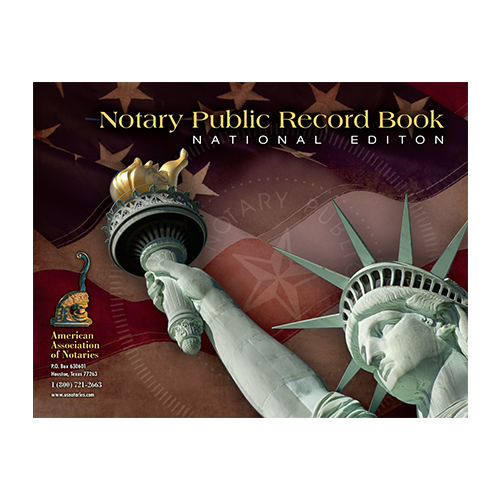 Missouri Notary Public Record Book (Journal ) - Statue of Liberty Brown Cover